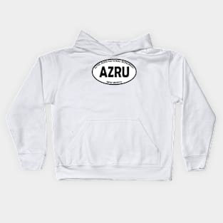 Aztec Ruins National Monument oval Kids Hoodie